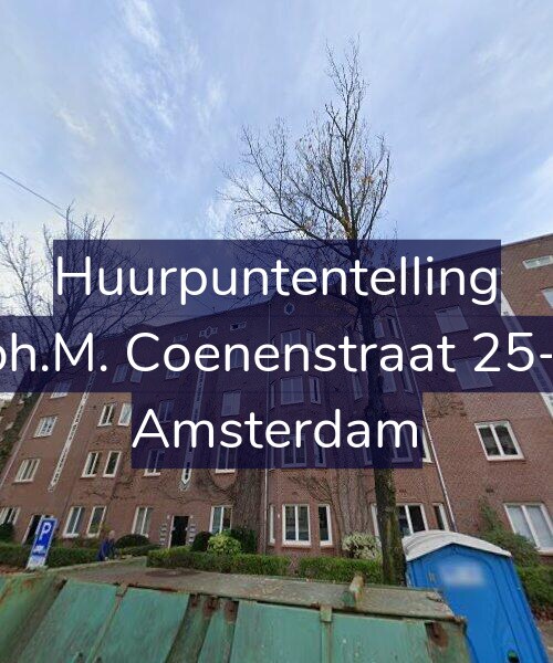 Foto gevel Huurpuntentelling voor Joh.M. Coenenstraat 25-1, Amsterdam