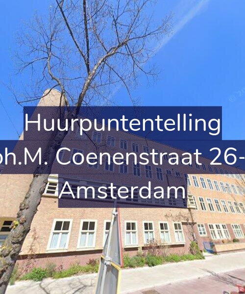 Foto gevel Huurpuntentelling voor Joh.M. Coenenstraat 26-2, Amsterdam