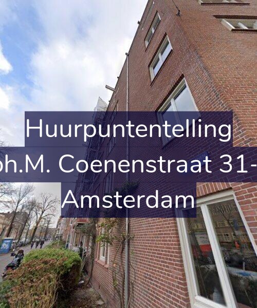 Foto gevel Huurpuntentelling voor Joh.M. Coenenstraat 31-3, Amsterdam