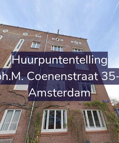 Foto gevel Huurpuntentelling voor Joh.M. Coenenstraat 35-1, Amsterdam