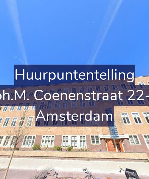 Foto gevel Huurpuntentelling voor Joh.M. Coenenstraat 22-2, Amsterdam