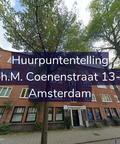 Foto gevel Huurpuntentelling voor Joh.M. Coenenstraat 13-H, Amsterdam