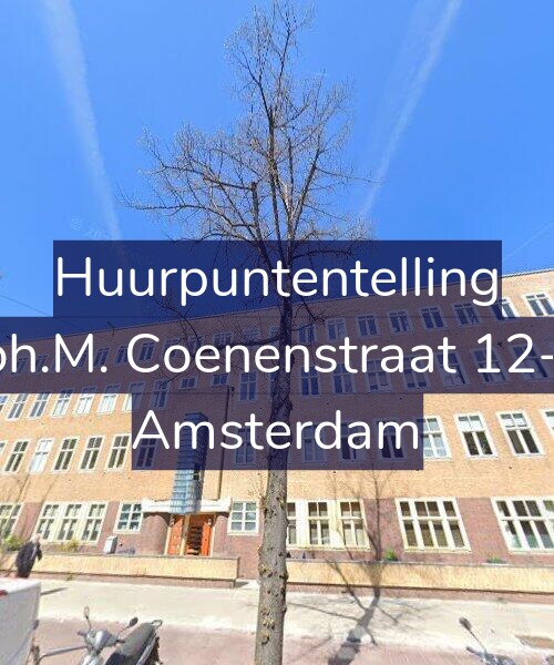 Foto gevel Huurpuntentelling voor Joh.M. Coenenstraat 12-3, Amsterdam