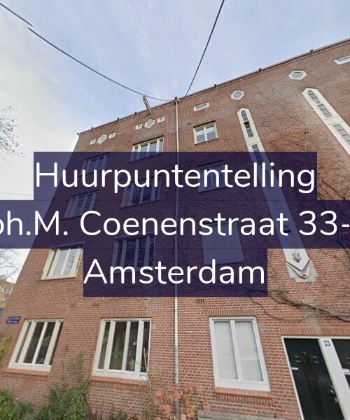 Foto gevel Huurpuntentelling voor Joh.M. Coenenstraat 33-1, Amsterdam