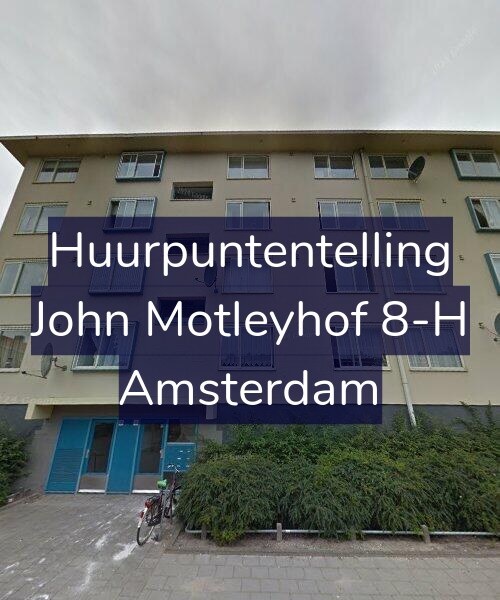 Foto gevel Huurpuntentelling voor John Motleyhof 8-H, Amsterdam