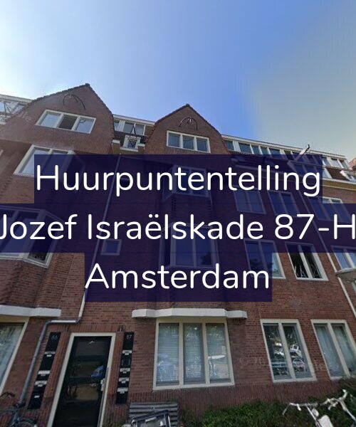 Foto gevel Huurpuntentelling voor Jozef Israëlskade 87-H, Amsterdam