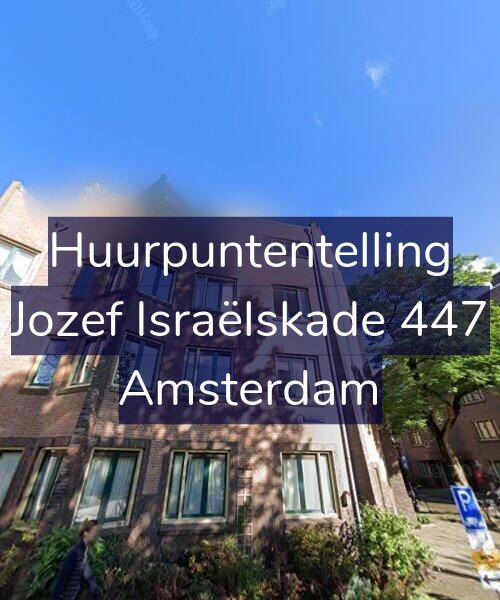 Foto gevel Huurpuntentelling voor Jozef Israëlskade 447, Amsterdam