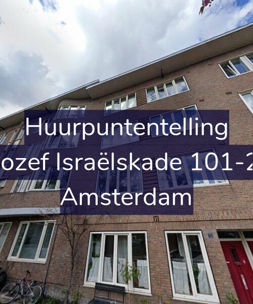 Foto gevel Huurpuntentelling voor Jozef Israëlskade 101-2, Amsterdam