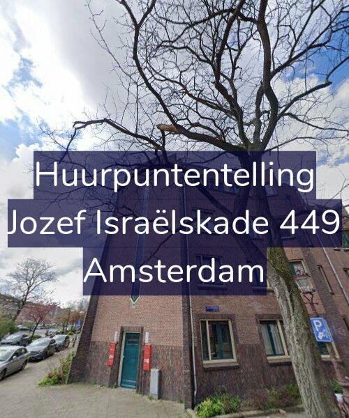 Foto gevel Huurpuntentelling voor Jozef Israëlskade 449, Amsterdam
