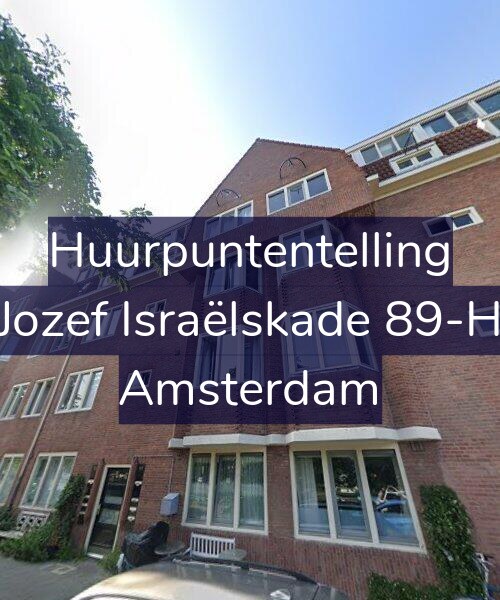 Foto gevel Huurpuntentelling voor Jozef Israëlskade 89-H, Amsterdam