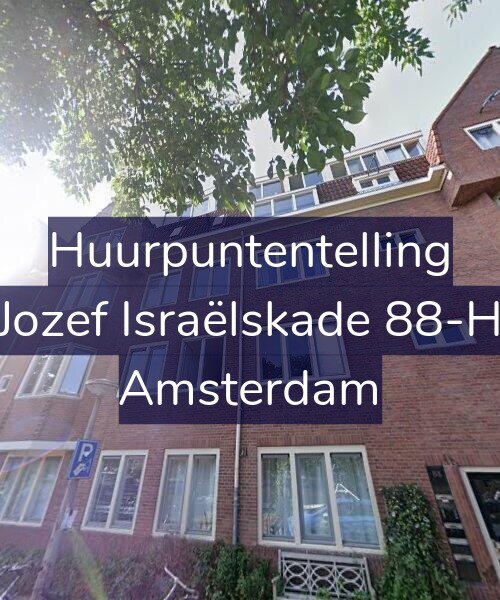 Foto gevel Huurpuntentelling voor Jozef Israëlskade 88-H, Amsterdam