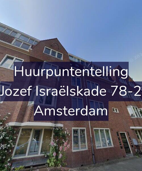 Foto gevel Huurpuntentelling voor Jozef Israëlskade 78-2, Amsterdam