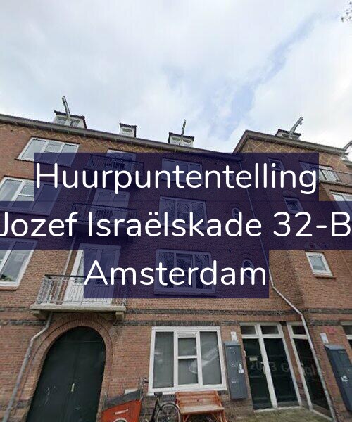 Foto gevel Huurpuntentelling voor Jozef Israëlskade 32-B, Amsterdam