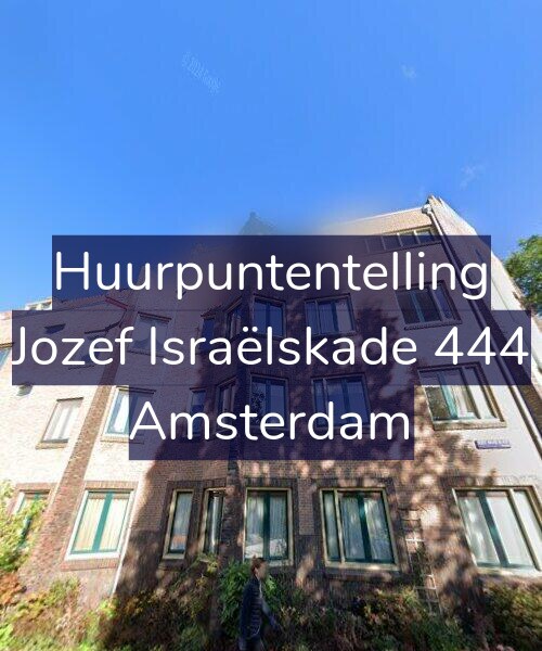 Foto gevel Huurpuntentelling voor Jozef Israëlskade 444, Amsterdam