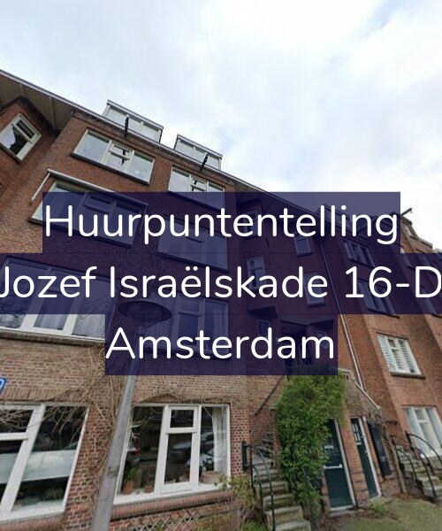 Foto gevel Huurpuntentelling voor Jozef Israëlskade 16-D, Amsterdam