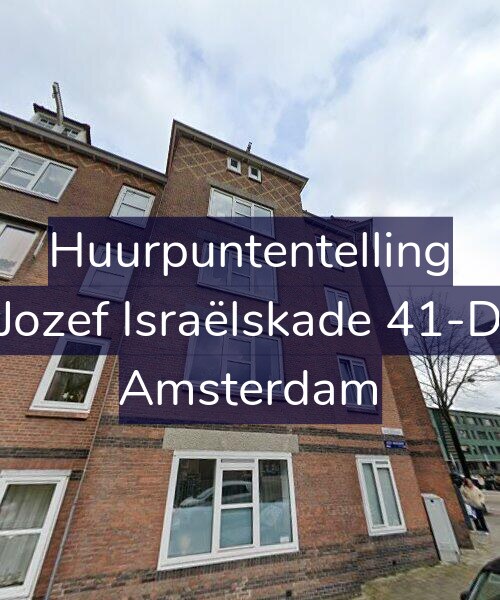 Foto gevel Huurpuntentelling voor Jozef Israëlskade 41-D, Amsterdam