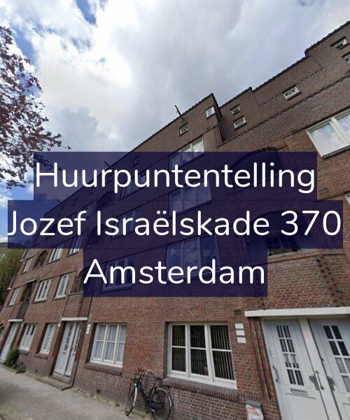 Foto gevel Huurpuntentelling voor Jozef Israëlskade 370, Amsterdam