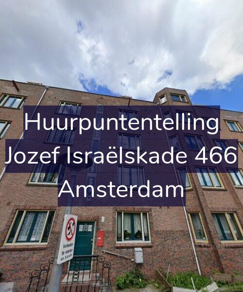 Foto gevel Huurpuntentelling voor Jozef Israëlskade 466, Amsterdam