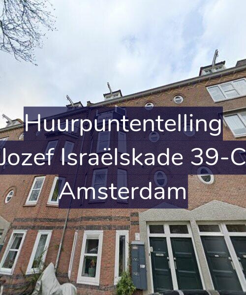 Foto gevel Huurpuntentelling voor Jozef Israëlskade 39-C, Amsterdam