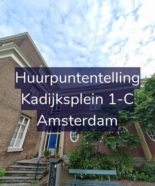 Foto gevel Huurpuntentelling voor Kadijksplein 1-C, Amsterdam