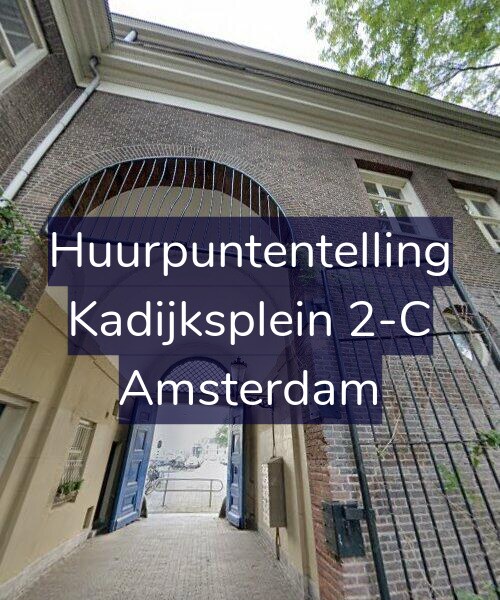 Foto gevel Huurpuntentelling voor Kadijksplein 2-C, Amsterdam