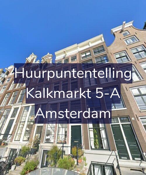 Foto gevel Huurpuntentelling voor Kalkmarkt 5-A, Amsterdam
