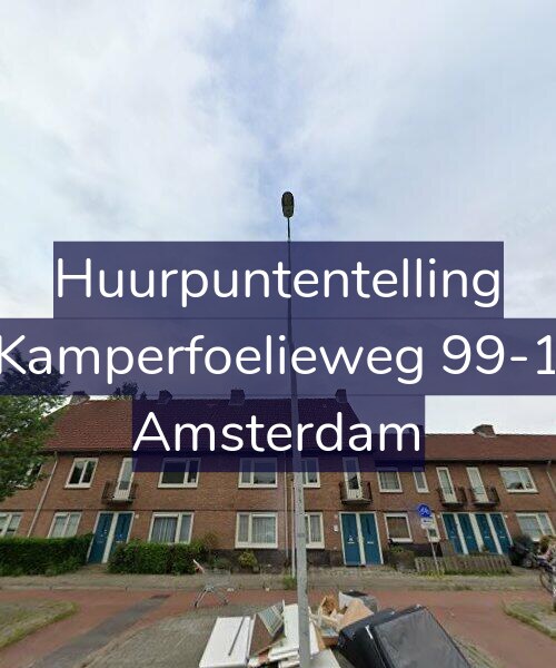 Foto gevel Huurpuntentelling voor Kamperfoelieweg 99-1, Amsterdam