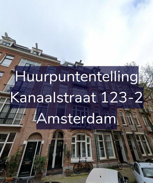 Foto gevel Huurpuntentelling voor Kanaalstraat 123-2, Amsterdam
