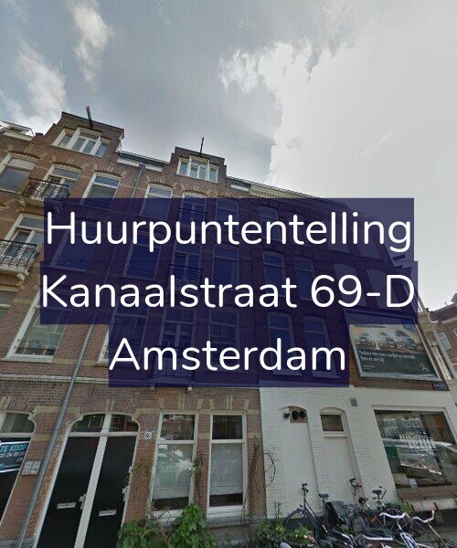 Foto gevel Huurpuntentelling voor Kanaalstraat 69-D, Amsterdam