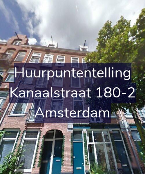 Foto gevel Huurpuntentelling voor Kanaalstraat 180-2, Amsterdam
