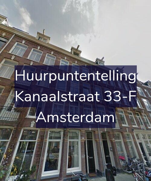 Foto gevel Huurpuntentelling voor Kanaalstraat 33-F, Amsterdam