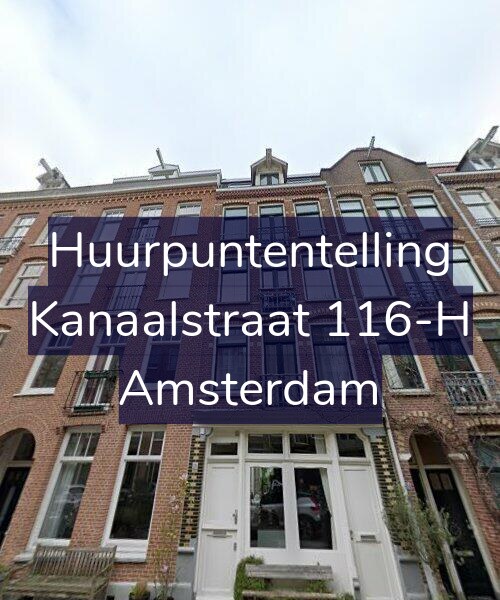 Foto gevel Huurpuntentelling voor Kanaalstraat 116-H, Amsterdam