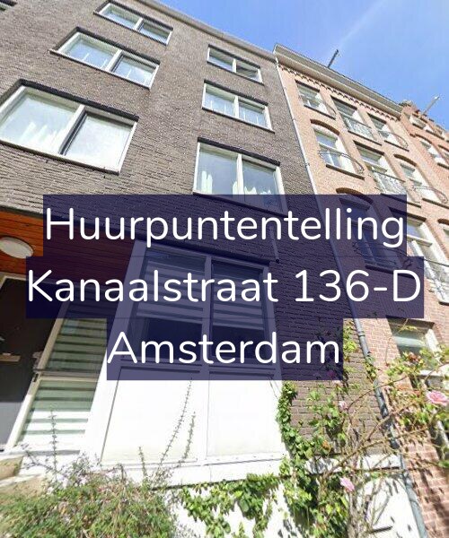 Foto gevel Huurpuntentelling voor Kanaalstraat 136-D, Amsterdam