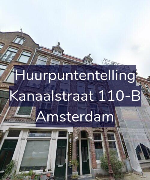 Foto gevel Huurpuntentelling voor Kanaalstraat 110-B, Amsterdam