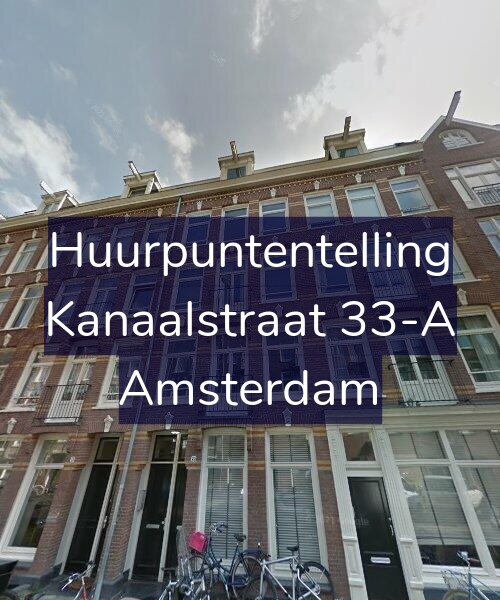 Foto gevel Huurpuntentelling voor Kanaalstraat 33-A, Amsterdam