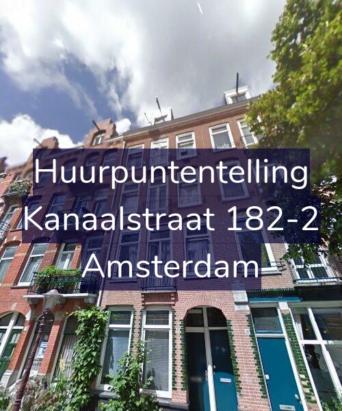 Foto gevel Huurpuntentelling voor Kanaalstraat 182-2, Amsterdam