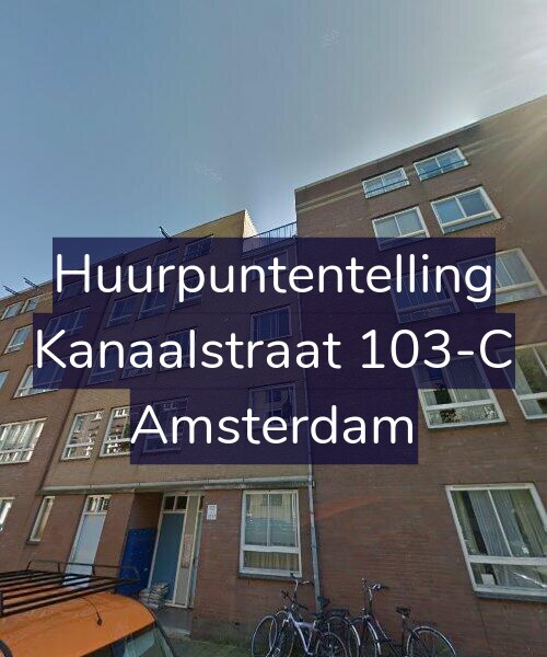 Foto gevel Huurpuntentelling voor Kanaalstraat 103-C, Amsterdam