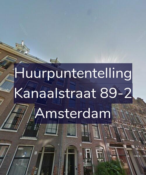 Foto gevel Huurpuntentelling voor Kanaalstraat 89-2, Amsterdam