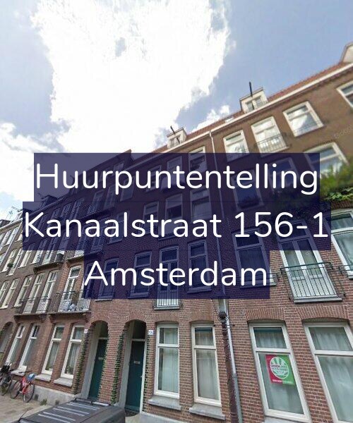 Foto gevel Huurpuntentelling voor Kanaalstraat 156-1, Amsterdam