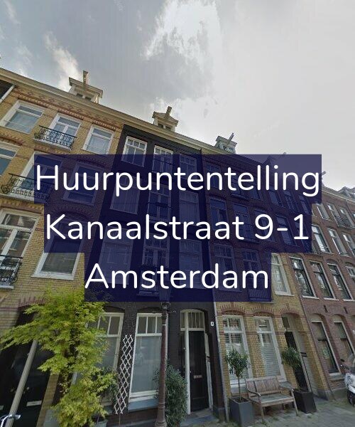 Foto gevel Huurpuntentelling voor Kanaalstraat 9-1, Amsterdam