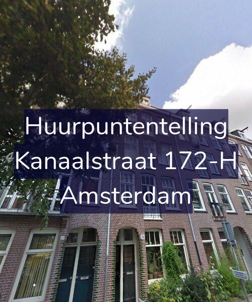 Foto gevel Huurpuntentelling voor Kanaalstraat 172-H, Amsterdam
