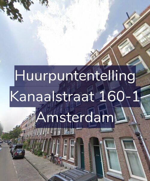 Foto gevel Huurpuntentelling voor Kanaalstraat 160-1, Amsterdam
