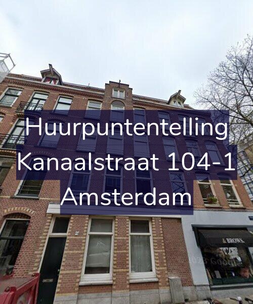 Foto gevel Huurpuntentelling voor Kanaalstraat 104-1, Amsterdam