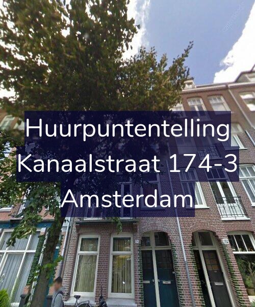 Foto gevel Huurpuntentelling voor Kanaalstraat 174-3, Amsterdam