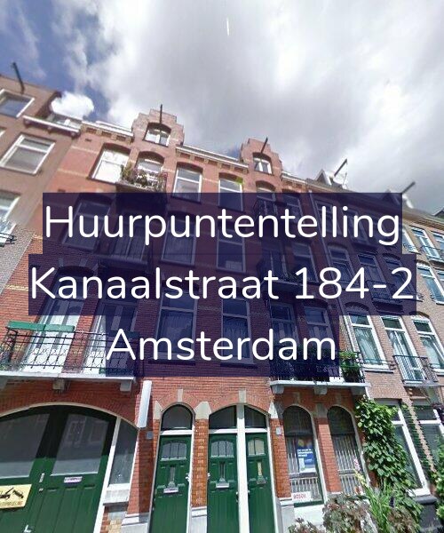 Foto gevel Huurpuntentelling voor Kanaalstraat 184-2, Amsterdam