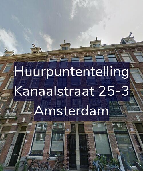 Foto gevel Huurpuntentelling voor Kanaalstraat 25-3, Amsterdam