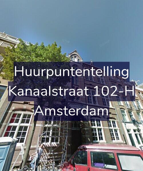 Foto gevel Huurpuntentelling voor Kanaalstraat 102-H, Amsterdam