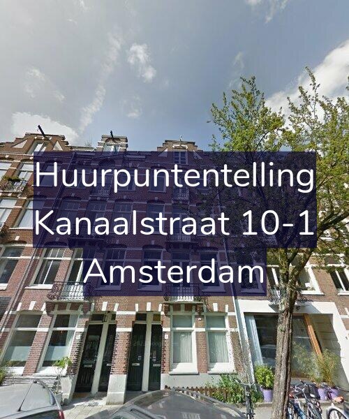 Foto gevel Huurpuntentelling voor Kanaalstraat 10-1, Amsterdam