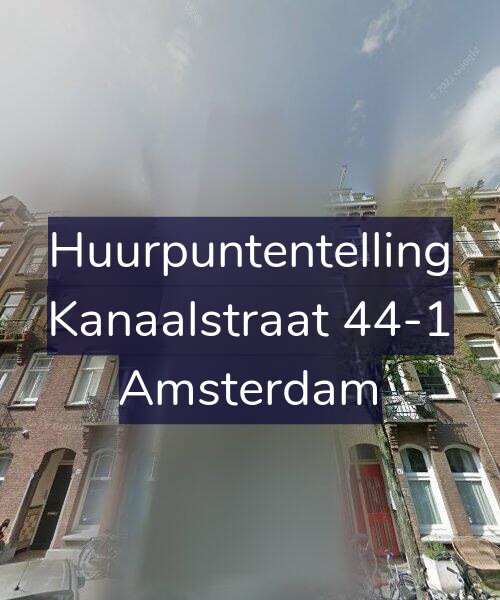 Foto gevel Huurpuntentelling voor Kanaalstraat 44-1, Amsterdam