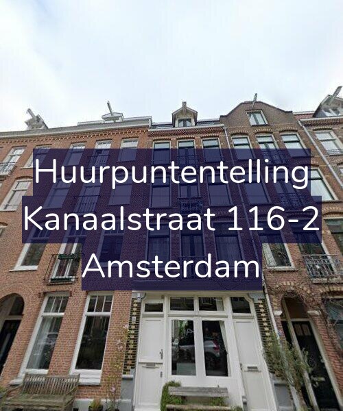 Foto gevel Huurpuntentelling voor Kanaalstraat 116-2, Amsterdam